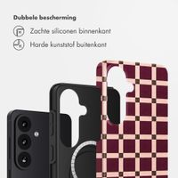 Selencia Vivid Backcover met MagSafe Samsung Galaxy S26 - Check This Burgundy