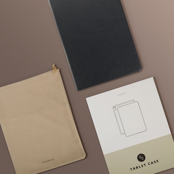 Selencia Riva Bookcase Samsung Galaxy Tab A11 Plus - Zwart