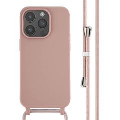 imoshion Silicone Case with Strap Apple iPhone 14 Pro - Sand Pink