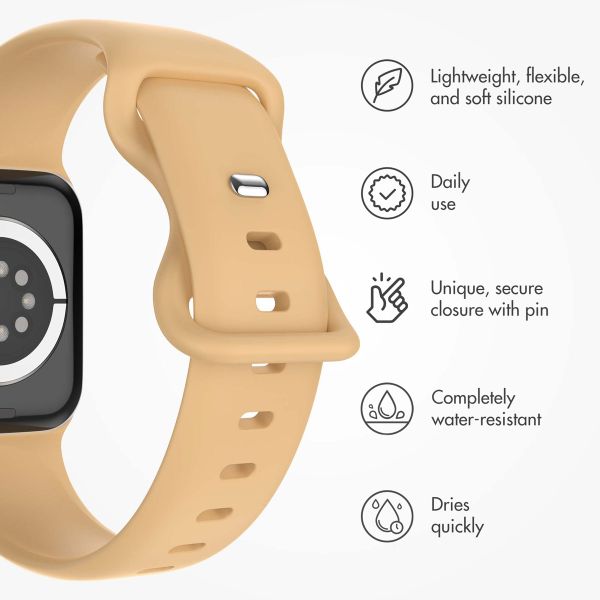 imoshion Silicone⁺ Strap Apple Watch | 38/40/41/42 mm - Size S/M - Walnut