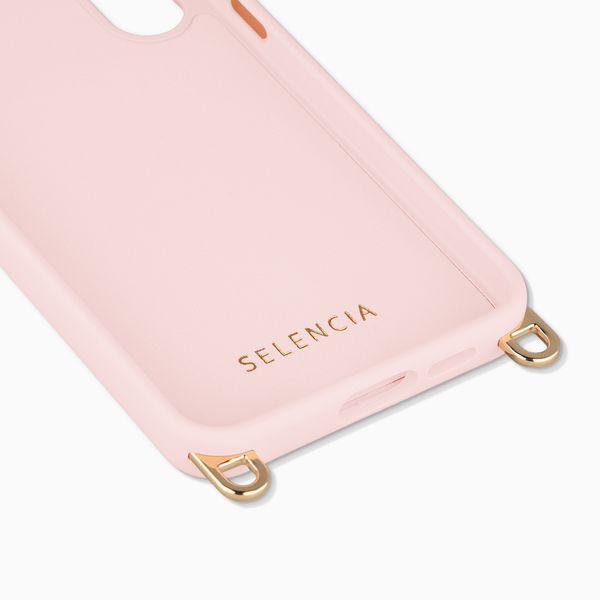 Selencia Rivièra MagSafe Backcover met afneembare haakjes Samsung Galaxy S24 FE - Sorbet Pink