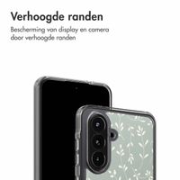 imoshion Design hoesje Samsung Galaxy A36 - Smoke Green Flowers