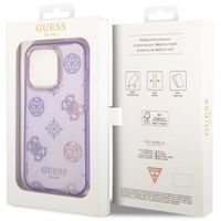 Guess Peony Glitter Backcover iPhone 14 Pro Max - Lila