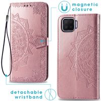 imoshion Mandala Bookcase Oppo A73 (5G) - Rosé Goud