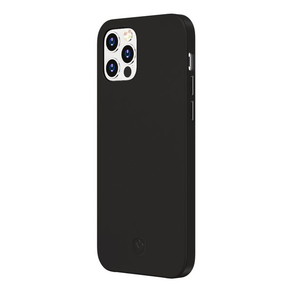 Valenta Luxe Leather Backcover iPhone 12 (Pro) - Zwart