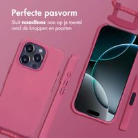 imoshion Color Backcover met afneembaar koord MagSafe iPhone 16 Pro Max - Raspberry