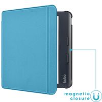 imoshion Slim Hard Case Bookcase Kobo Libra Colour - Lichtblauw