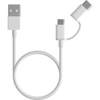 Xiaomi Originele Mi USB-C & Micro-USB naar USB kabel - 0,3 meter - Wit