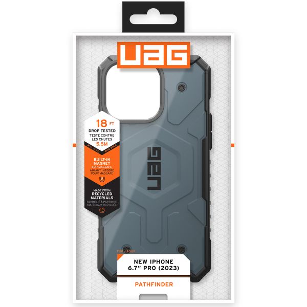 UAG Pathfinder Backcover MagSafe Apple iPhone 15 Pro Max - Cloud Blue