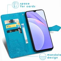 imoshion Mandala Bookcase Xiaomi Redmi Note 9T (5G) - Turquoise