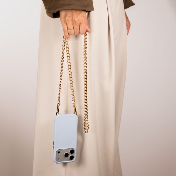 Selencia Bold Chain (lang koord 130 cm) - Gold