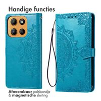 imoshion Mandala Bookcase Motorola Moto G15 / G15 Power - Turquoise