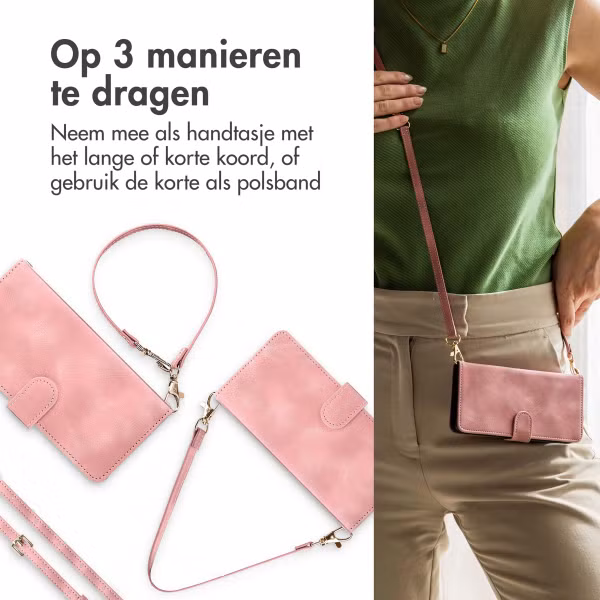 imoshion Bookcase met koord Apple iPhone 15 - Roze