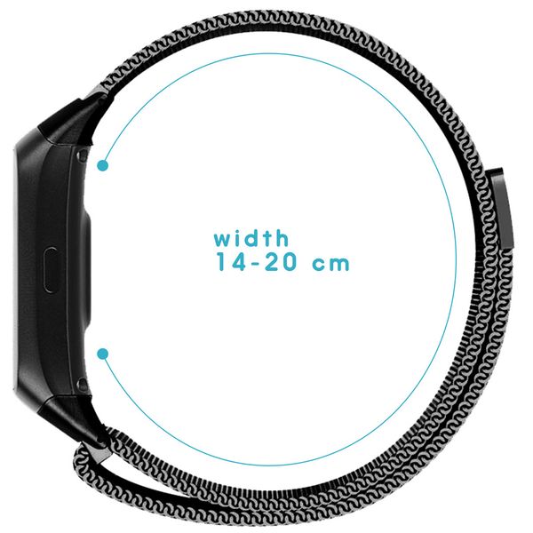 imoshion Milanees magnetisch bandje Samsung Galaxy Fit - Zwart