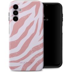 Selencia Vivid Tough Backcover Samsung Galaxy A14 (5G/4G) - Colorful Zebra Old Pink