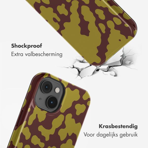 Selencia Vivid Backcover met MagSafe Apple iPhone 14 - Moo'd Olive Dust