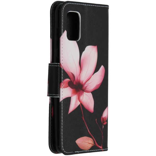 Design Softcase Bookcase Samsung Galaxy A31 - Bloemen