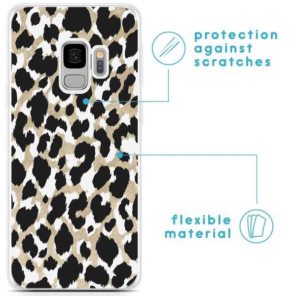 imoshion Design hoesje Samsung Galaxy S9 - Luipaard / Zwart