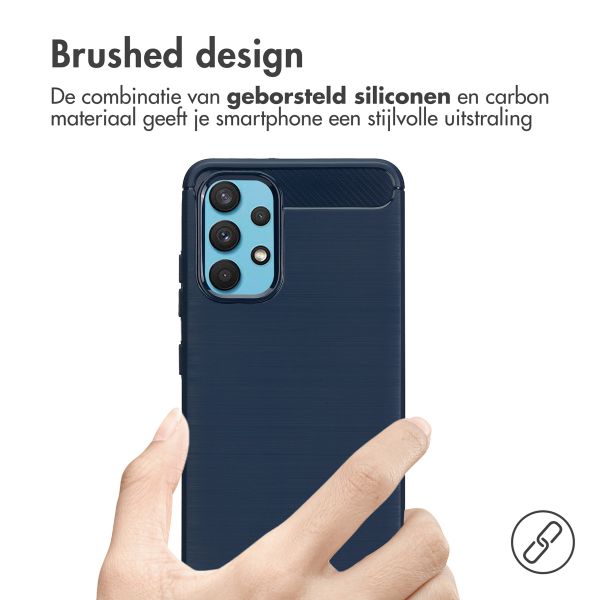 imoshion Brushed Backcover Samsung Galaxy A32 (4G) - Donkerblauw