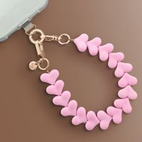 Selencia Transparent Case with Hooks + Lova Wrist Strap Apple iPhone 14 - Cotton Candy