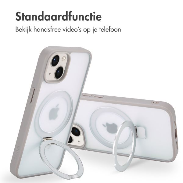 Accezz Ring Stand Backcover met MagSafe iPhone 14 - Grey