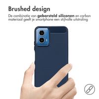 imoshion Brushed Backcover Motorola Moto G34 - Donkerblauw