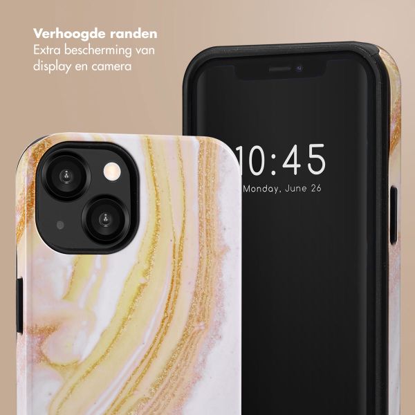 Selencia Vivid Backcover Apple iPhone 13 - Chic Marble Gold