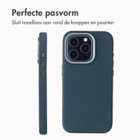Accezz Mesh Backcover met MagSafe Apple iPhone 15 Pro - Donkerblauw