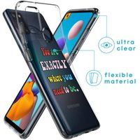 imoshion Design hoesje Samsung Galaxy A21s - Quote - Multicolor