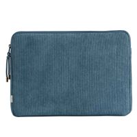 Selencia Corduroy Laptop hoes 13-14 inch - Laptopsleeve - Slate Blue