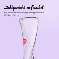 Gepersonaliseerd hoesje met hartje Samsung Galaxy A15 - Transparant