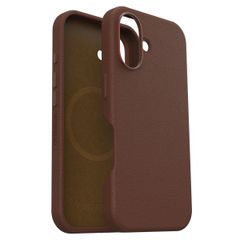 OtterBox Symmetry Cactus leren Backcover iPhone 16 - Rich Adobe Brown