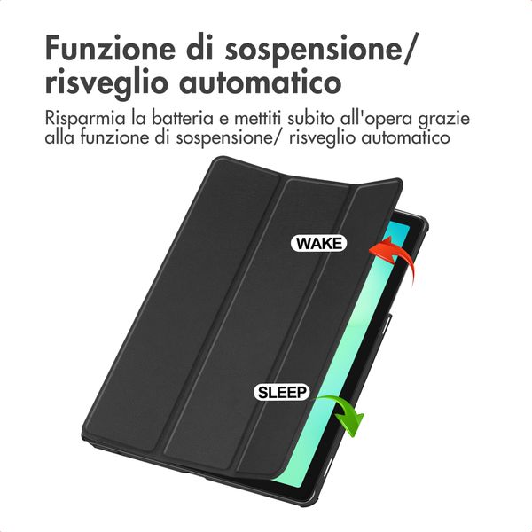 imoshion Trifold Bookcase Samsung Galaxy Tab A11 Plus - Zwart