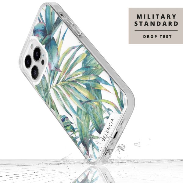 Selencia Zarya Fashion Extra Beschermende Backcover Apple iPhone 13 Pro Max - Green Jungle Leaves