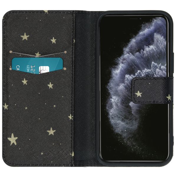 imoshion Design Softcase Bookcase Apple iPhone 12 Mini - Stars Gold