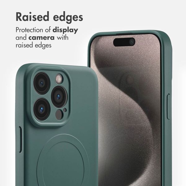 imoshion Colour Back Cover with MagSafe Apple iPhone 15 Pro Max - Dark Green