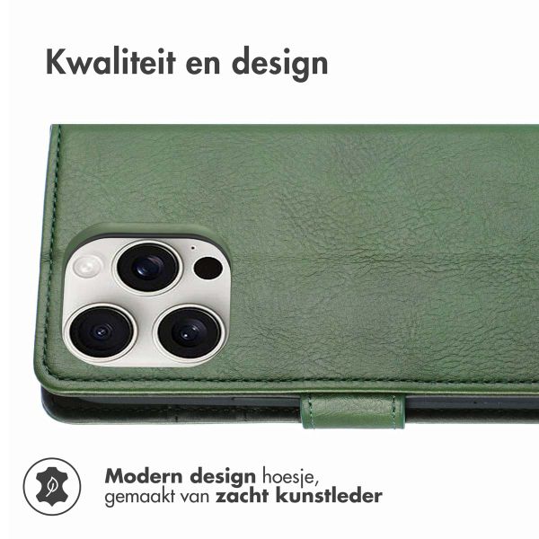 imoshion Luxe Bookcase Apple iPhone 16 Pro Max - Groen