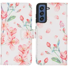 imoshion Design Softcase Bookcase Galaxy S21 FE - Blossom White