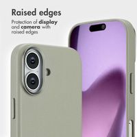 Accezz 2-in-1 Leather Bookcase with MagSafe Apple iPhone 17 - Light Grey