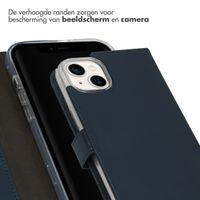 Selencia Echt Leren Bookcase Apple iPhone 14 Plus - Blauw