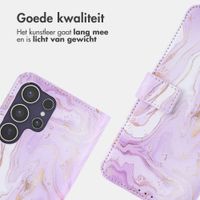 imoshion Design Bookcase Samsung Galaxy S25 Ultra - Purple Marble