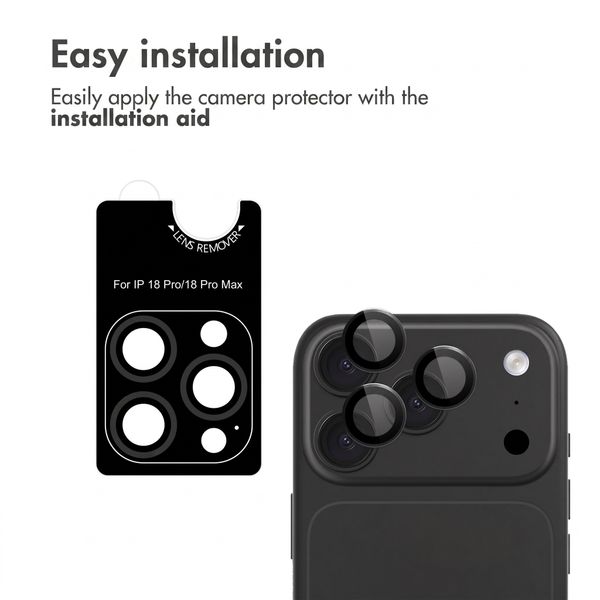 imoshion Camera Protector Glass 2-pack Apple iPhone 18 Pro (Max) - Black