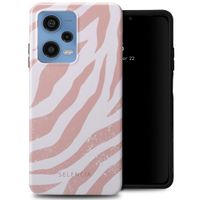 Selencia Vivid Backcover Xiaomi Redmi Note 12 Pro (5G) - Colorful Zebra Old Pink