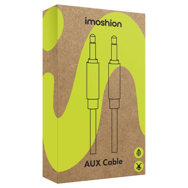 imoshion AUX kabel - 3,5 mm / Jack audio kabel - Male to male - 1 meter - Zwart