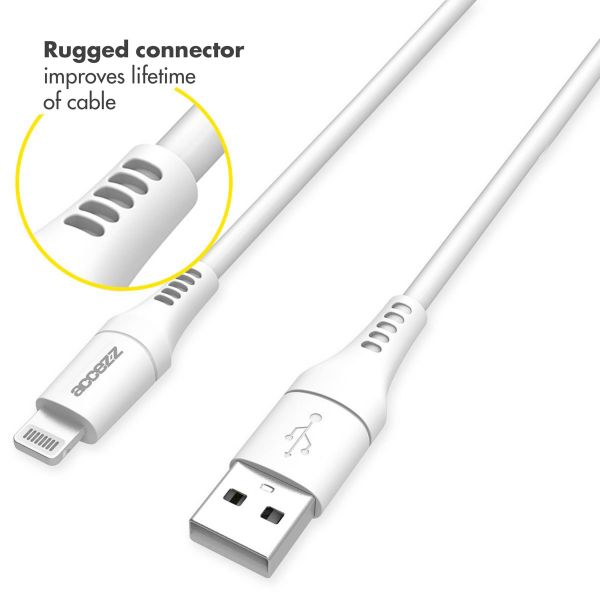 Accezz Lightning naar USB kabel iPhone 5 / 5s - MFi certificering - 0,2 meter - Wit