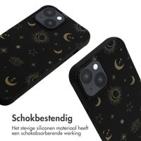 imoshion Siliconen design hoesje met koord iPhone 14 - Sky Black