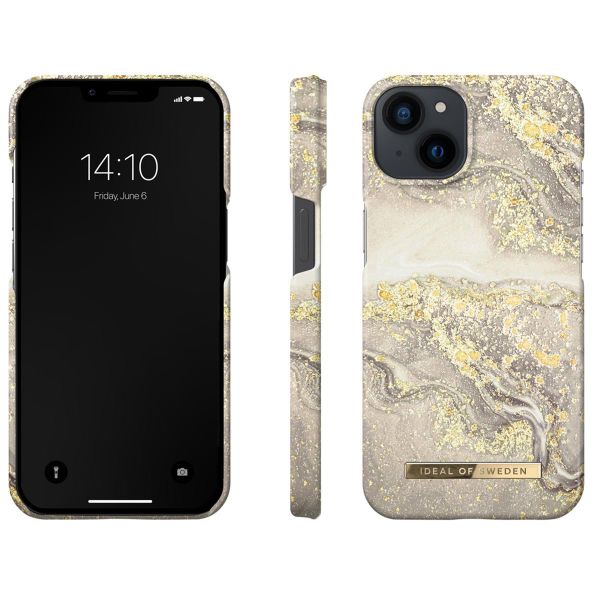 iDeal of Sweden Fashion Backcover iPhone 13 - Sparkle Greige Marble