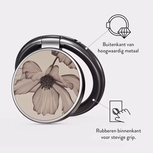 Burga Ringholder Gunmetal - Telefoonring - Barely Yours