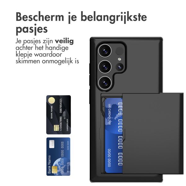 imoshion Backcover met pasjeshouder Samsung Galaxy S24 Ultra - Zwart