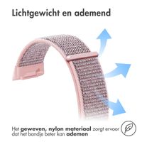 imoshion Nylon bandje Fitbit Charge 5 / Charge 6 - Maat L - Roze